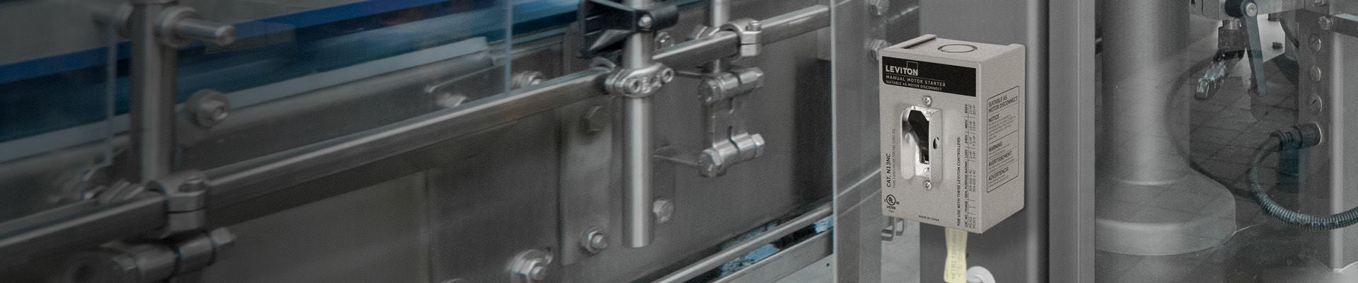 Motor Control Affixed to Manufacturing Machinery Motor Control Affixed to Manufacturing Machinery