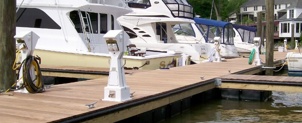 Docksider Power Pedestal at Yacht Club Docksider Power Pedestal at Yacht Club