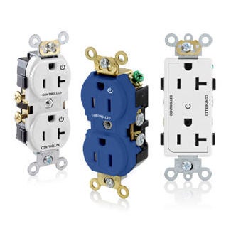 Marked control receptacles Marked control receptacles