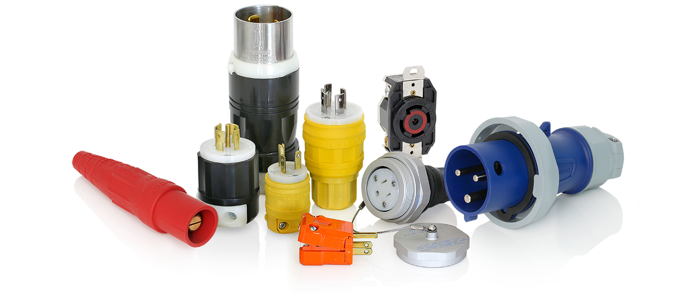 Leviton Industrial Plug, Connector, and Receptacle Grouping Leviton Industrial Plug, Connector, and Receptacle Grouping