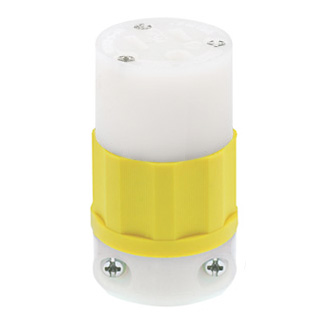 Product image for 15 Amp, 125 Volt, Straight Blade Connector, Industrial Grade