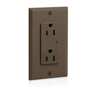 Product image for 15 Amp, 125 Volt, Decora Plus Surge Protective Duplex Receptacle Outlet, Commercial Grade