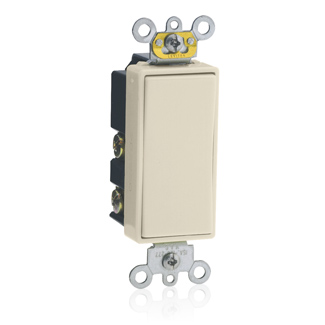 Product image for 15 Amp, Rocker Switch, Single-Pole, Quiet Switch, Commercial Spec Grade