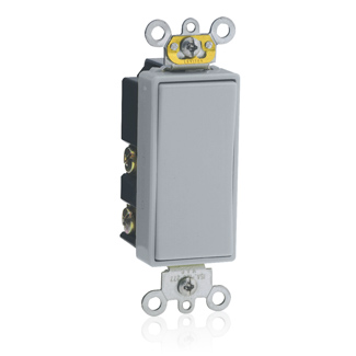 Product image for 15 Amp, Rocker Switch, Single-Pole, Quiet Switch, Commercial Spec Grade