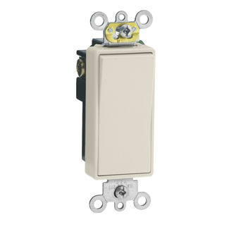 Product image for 15 Amp, Rocker Switch, Single-Pole, Quiet Switch, Commercial Spec Grade