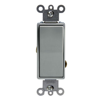 Product image for 15 Amp, Rocker Switch, Single-Pole, Canadian, Commercial Spec Grade