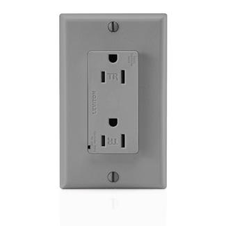 Product image for 15 Amp, 125 Volt, Decora Plus Surge Protective Duplex Receptacle Outlet, Commercial Grade
