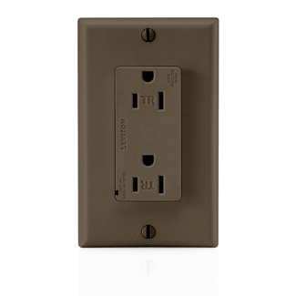 Product image for 15 Amp, 125 Volt, Decora Plus Surge Protective Duplex Receptacle Outlet, Commercial Grade
