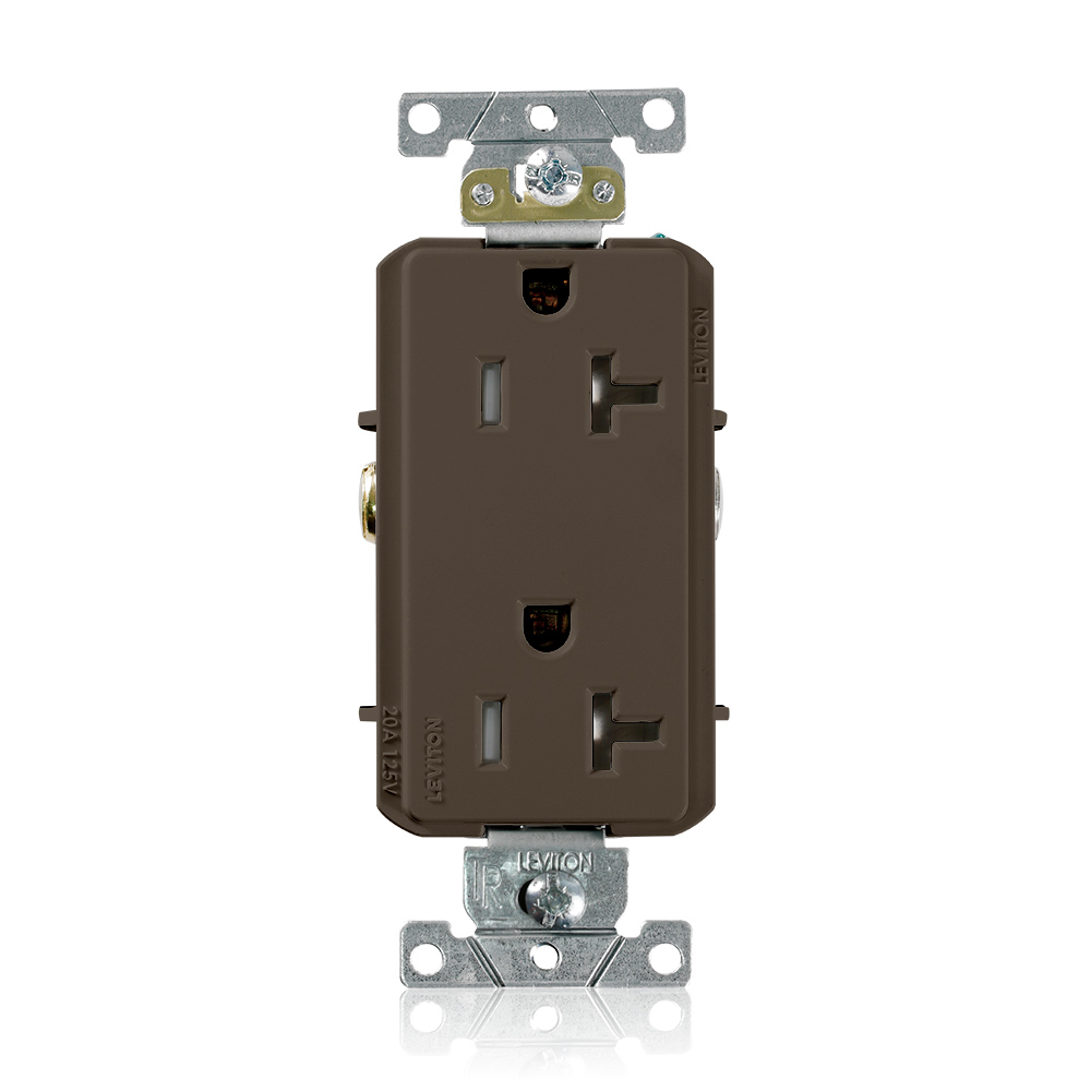 Product image for Tamper-Resistant Decora Plus Receptacle, 20 Amp, 125 Volt