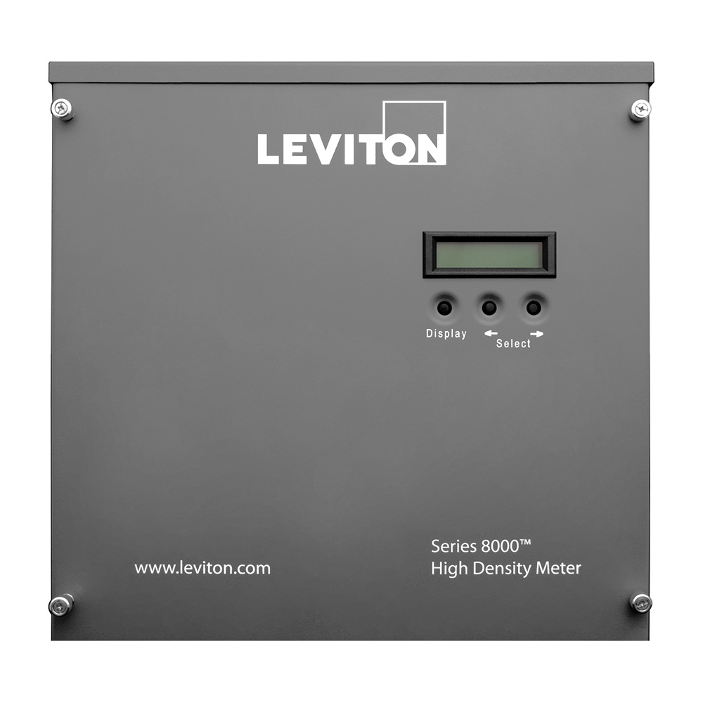 Product image for Submeter, Indoor, 277/480V, Phase Config 8x3, 12x2, 24x1 with Terminal Strips, Electric Meter, Multiple Point High Density Smart Meter