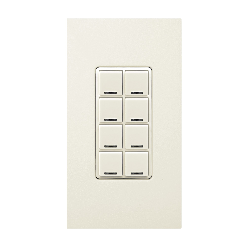 Product image for Color Change Kit for GreenMAX® Digital Keypad, Light Switch, 8 Button, Light Almond