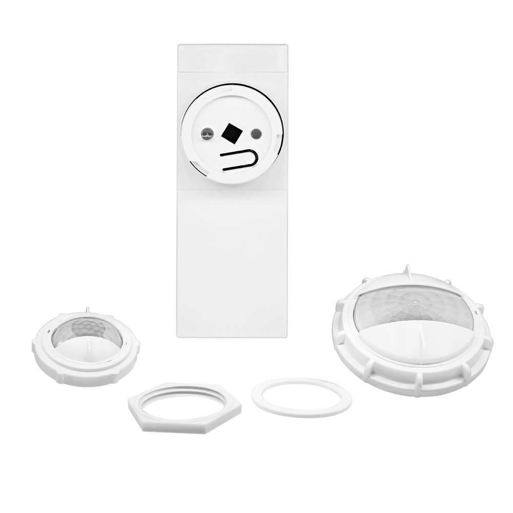 Product image for Smart Sensor with Photocell, Light Fixture Integrated, PIR, Occupancy Sensor, 120-277VAC, 50/60 Hz, 8-20 FT and 20-40 FT Lens Included, Bluetooth™ Connectivity, Bulk Pack 25 per Case