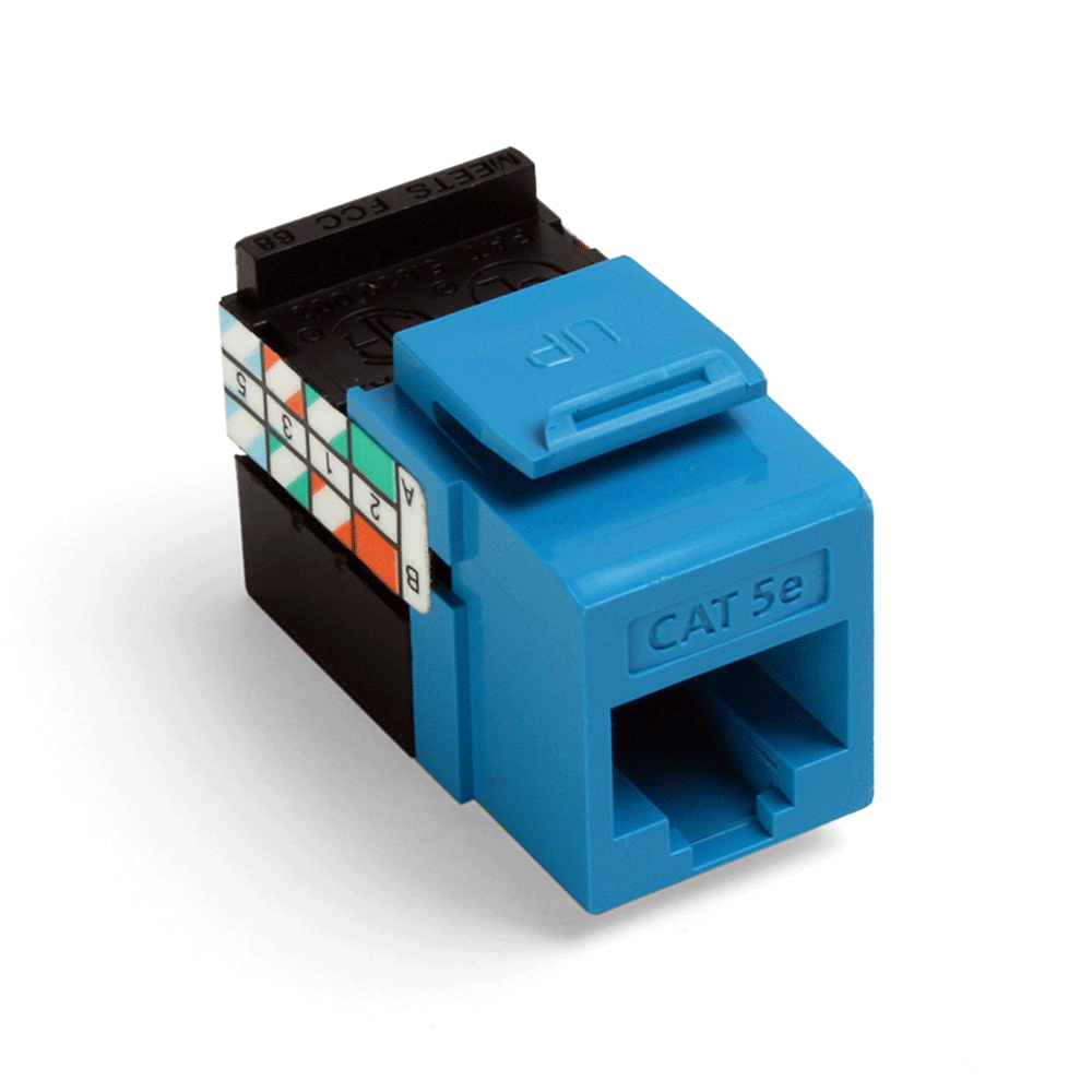 Product image for GIGAMAX™ Cat 5e QUICKPORT™ Jack, Blue