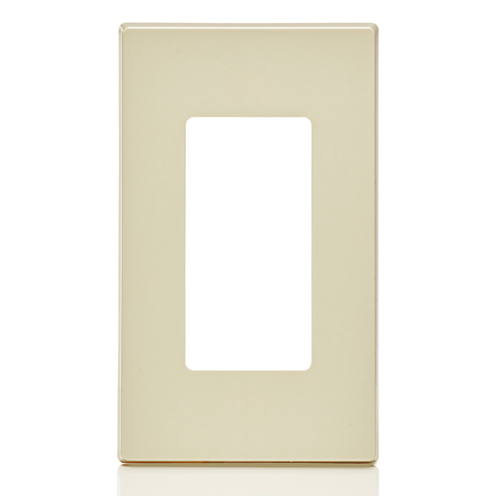 Product image for 1-Gang Decora Plus Screwless Wallplate Polycarbonate, Light Almond