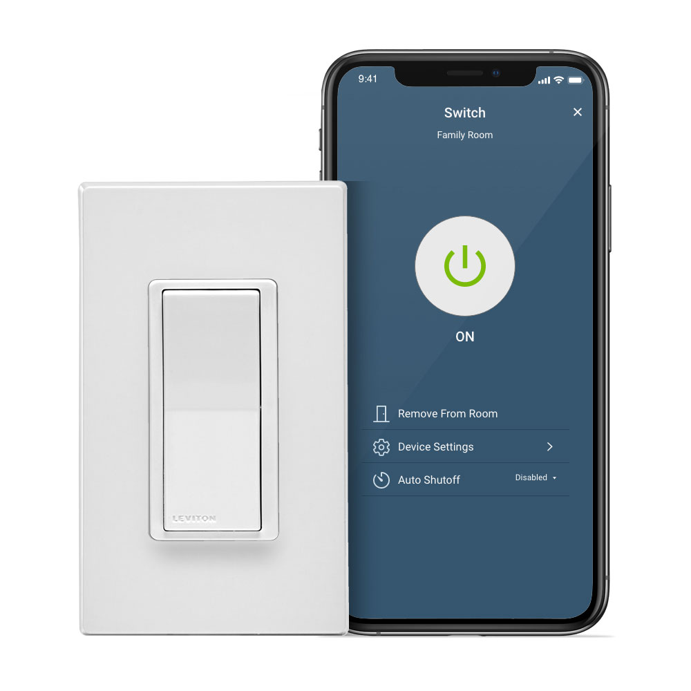 Product image for D215S Decora Smart Switch, Wi-Fi 2nd Gen, Neutral Wire Required