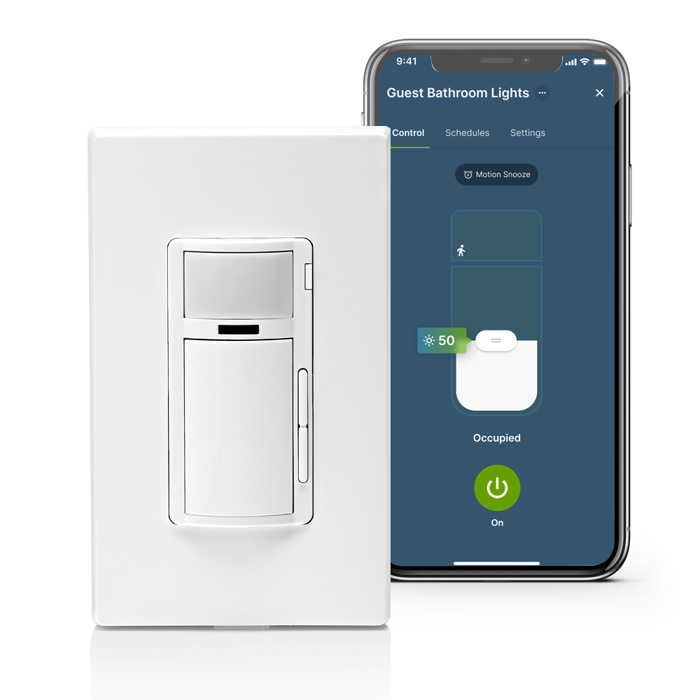 Product image for Decora Smart Motion Sensing Dimmer Switch, Wi-Fi, Neutral Wire Required