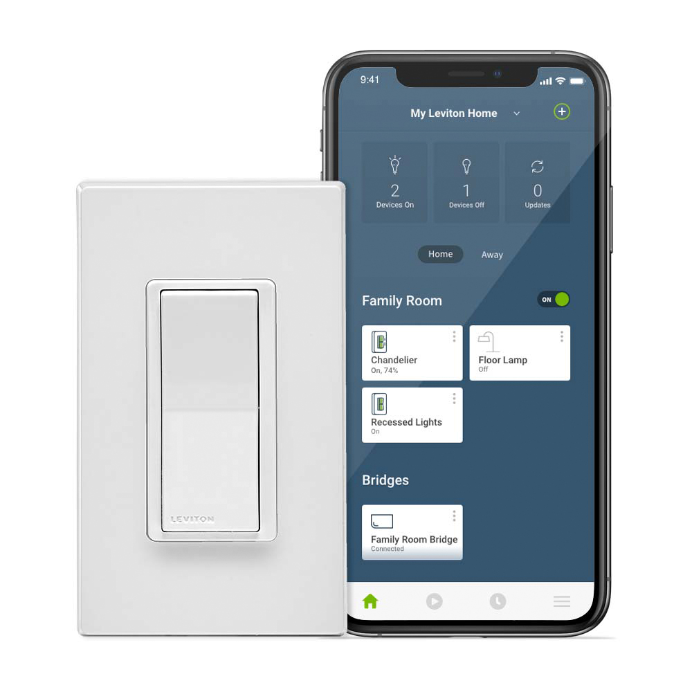 Product image for No-Neutral Decora Smart Switch, Requires MLWSB Wi-Fi Bridge