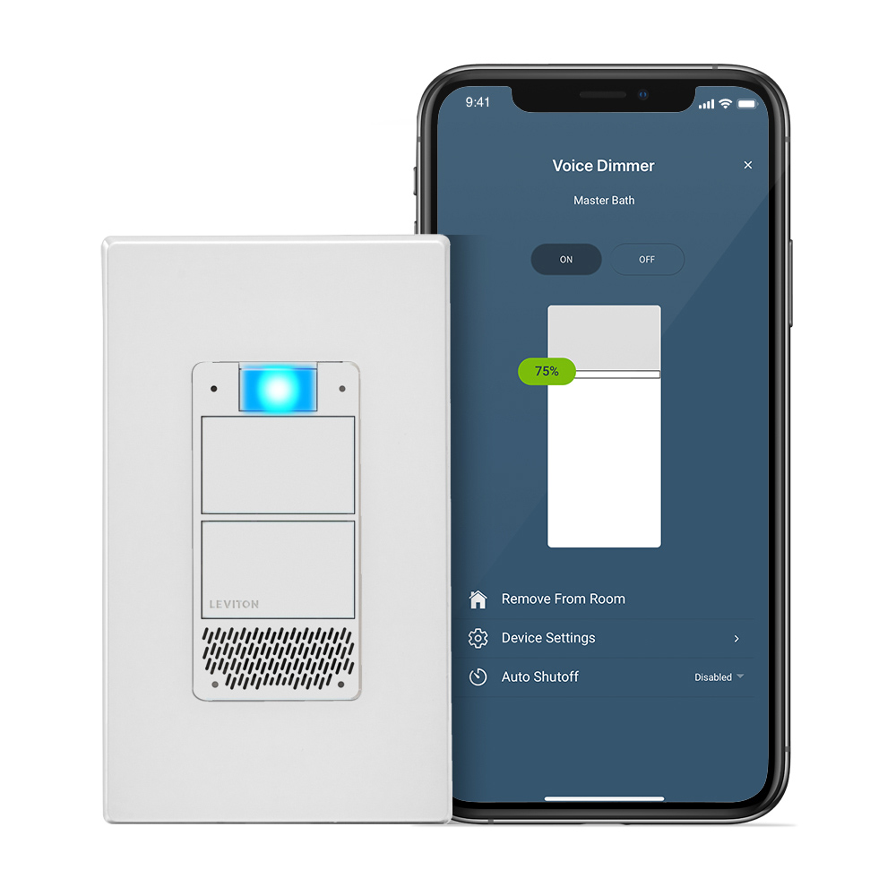 Product image for Decora Smart Voice Dimmer Switch with Amazon Alexa Built-in, Wi-Fi 1st Gen, Neutral Wire Required