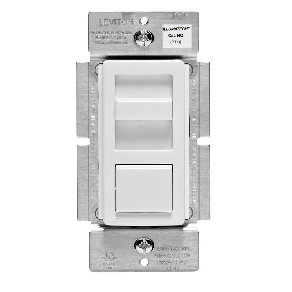 Product image for IllumaTech Dimmer Switch for 0-10V LED, Mark 7 Fluorescent Ballasts