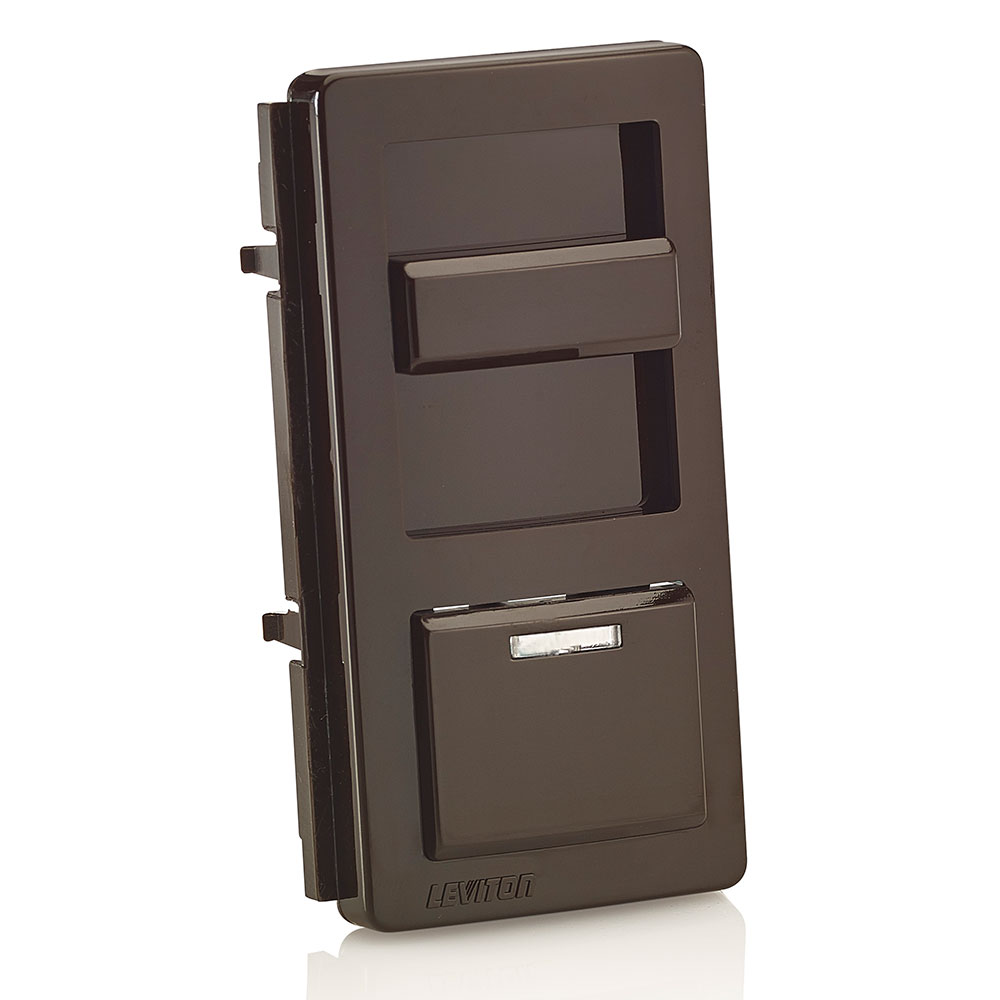 Product image for IllumaTech Dimmer Switch Color Change Kit with locator light, for use with IPI10, IPM06, IPM10, IPE04, IP710-DL dimmers, Brown