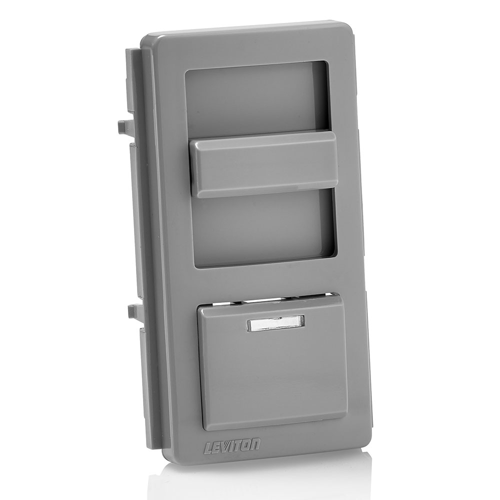 Product image for IllumaTech Dimmer Switch Color Change Kit with locator light, for use with IPI10, IPM06, IPM10, IPE04, IP710-DL dimmers, Gray