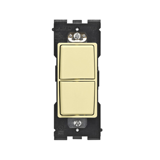 Product image for RENU® 15 Amp Single Pole Combination Switch, Corn Silk