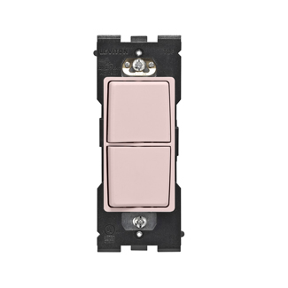 Product image for RENU® 15 Amp Single Pole Combination Switch, Fresh Pink Lemonade