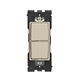 Product image for RENU® 15 Amp Single Pole Combination Switch, Navajo Sand