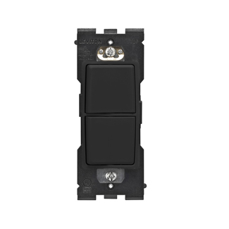 Product image for RENU® 15 Amp Single Pole Combination Switch, Onyx Black