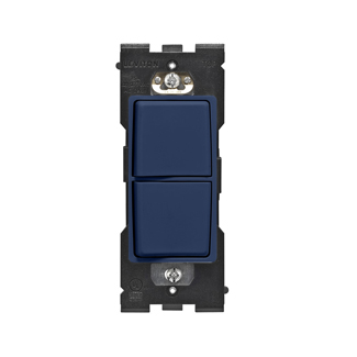 Product image for RENU® 15 Amp Single Pole Combination Switch, Rich Navy